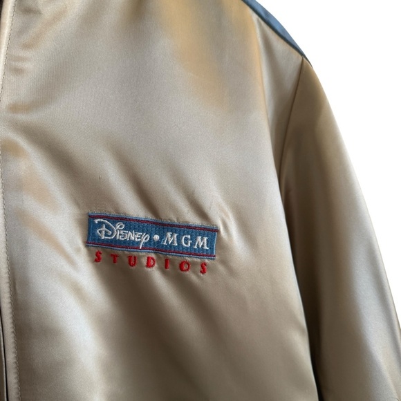 Vintage 80’s Disney MGM Studios Satin Zip Jacket, Size M - Picture 3 of 7